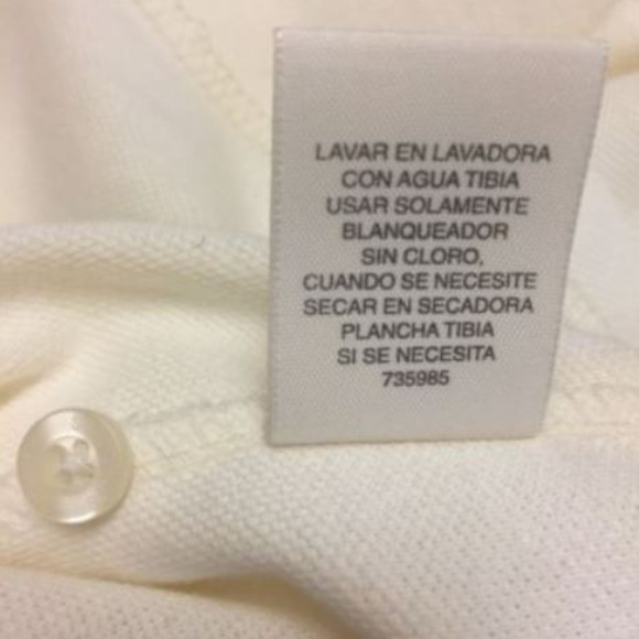 Mens Performance Pique Polo Shirt Ivory Size XXL - Picture 8 of 8